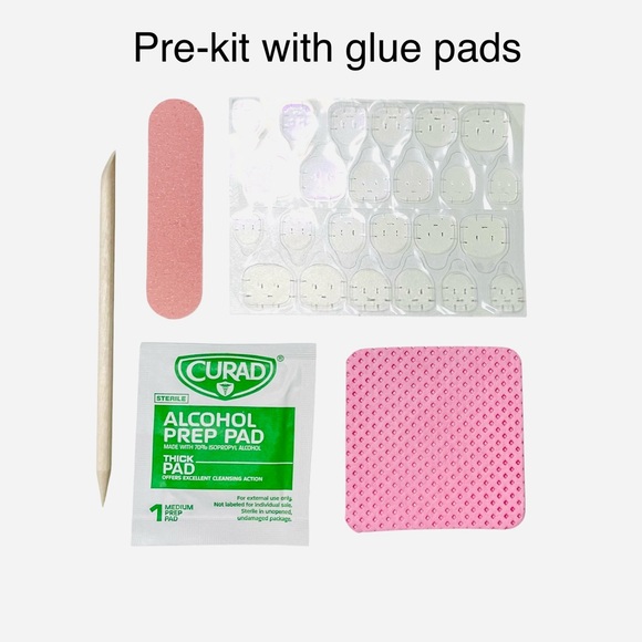 Shimmering Blue Press On Nails - Picture 5 of 7